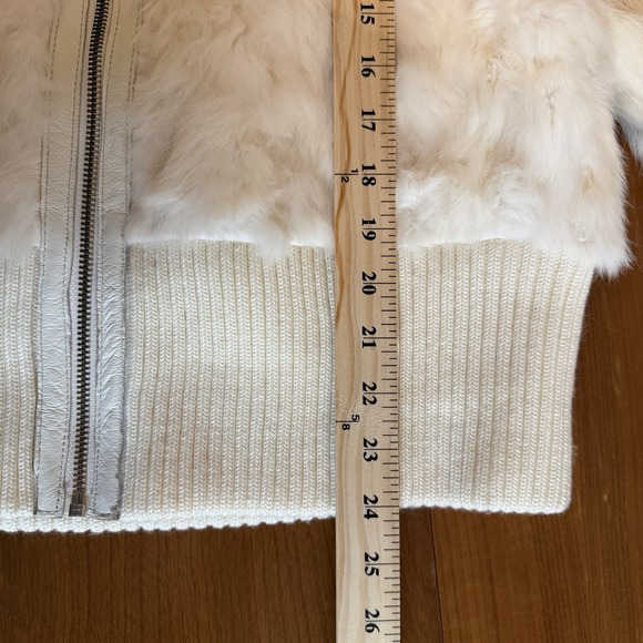 Wilsons Leather Cream Bomber Jacket - Picture 8 of 9